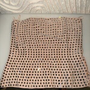 Zara Rhinestone Strapless Top